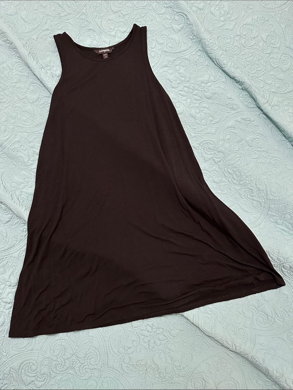 Express Black Sleeveless Swing Dress - Crew Neck